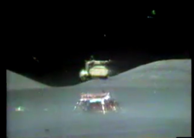 Apollo 17 lift off from the Moon recorded from the rover